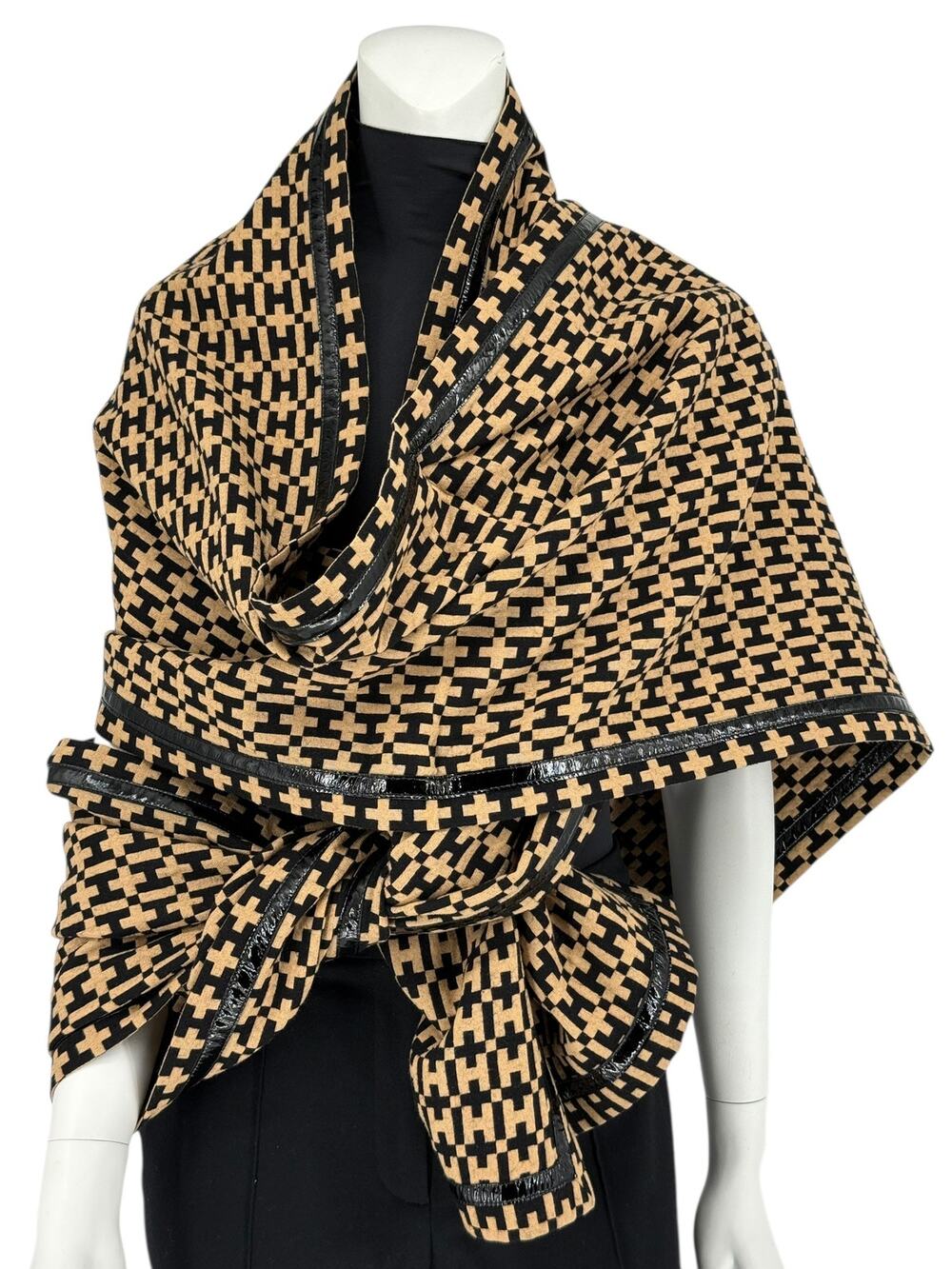 Halston “H” Designer Collection Oversized Wrap- Vintage